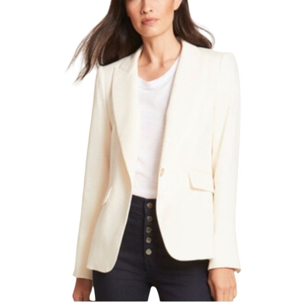 Veronica Beard Crepe Cutaway Dickie Jacket Fully Lined Designer Size 10